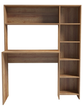 Γραφείο με Βιβλιοθήκη Janson Pakoworld σε oak Απόχρωση 113.2x40x141.8εκ