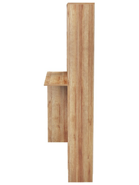 Γραφείο με Βιβλιοθήκη Janson Pakoworld σε oak Απόχρωση 113.2x40x141.8εκ