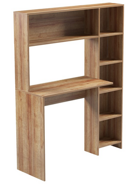 Γραφείο με Βιβλιοθήκη Janson Pakoworld σε oak Απόχρωση 113.2x40x141.8εκ