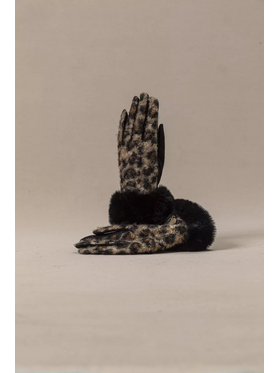 Γάντι Γυναικείο Μπουκλέ Leopard