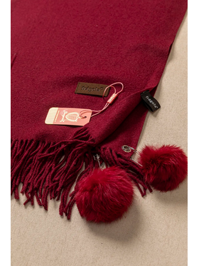 Πασμίνα με Μεγάλα pom pom