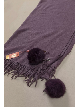 Πασμίνα με Μεγάλα pom pom Πασμίνα με Μεγάλα pom pom