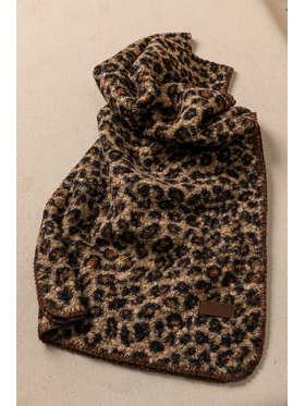 Πασμίνα με Μπουκλέ υφή Animal Print