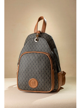 Backpack με Πολλές Θήκες και Casual Logo