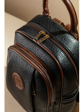 Allday Backpack με Πολλές Τσέπες με Casual Logo