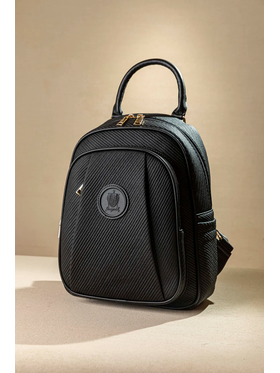 Allday Backpack με Πολλές Τσέπες με Casual Logo