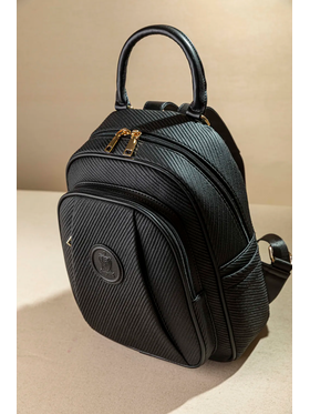 Allday Backpack με Πολλές Τσέπες με Casual Logo