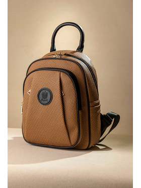 Allday Backpack με Πολλές Τσέπες με Casual Logo
