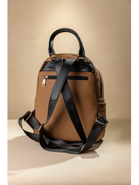 Allday Backpack με Πολλές Τσέπες με Casual Logo