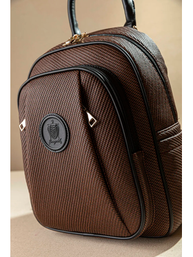 Allday Backpack με Πολλές Τσέπες με Casual Logo