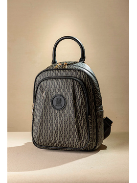 Allday Backpack με Πολλές Τσέπες με Casual Logo