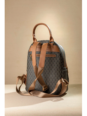 Allday Backpack με Πολλές Τσέπες με Casual Logo