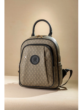 Allday Backpack με Πολλές Τσέπες με Casual Logo