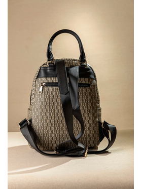 Allday Backpack με Πολλές Τσέπες με Casual Logo