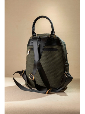 Allday Backpack με Πολλές Τσέπες με Casual Logo