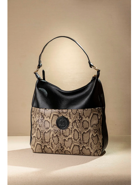 Shopping bag με Εξωτερική Θήκη με Φερμουάρ