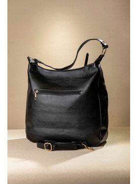 Shopping bag με Εξωτερική Θήκη με Φερμουάρ