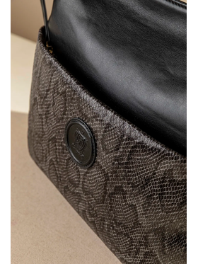 Shopping bag με Εξωτερική Θήκη με Φερμουάρ