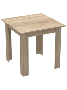 Τραπεζαρία Manka i-Bella Pakoworld σετ 3τεμ σε Sonoma Απόχρωση 80x80x77εκ