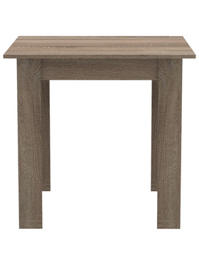 Τραπεζαρία Manka i-Bella Pakoworld σετ 3τεμ σε Sonoma Truffle Απόχρωση 80x80x77εκ