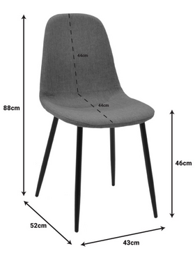 Τραπεζαρία Manka i-Bella Pakoworld σετ 3τεμ σε Sonoma Truffle Απόχρωση 80x80x77εκ
