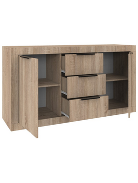 Μπουφές Doha Pakoworld σε Sonoma Απόχρωση 150x45x80.5εκ