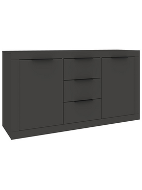 Μπουφές Doha Pakoworld σε Ανθρακί Απόχρωση 150x45x80.5εκ