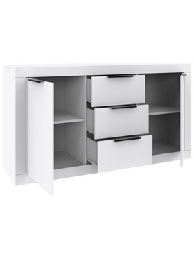 Μπουφές Doha Pakoworld σε Λευκή Απόχρωση 150x45x80.5εκ