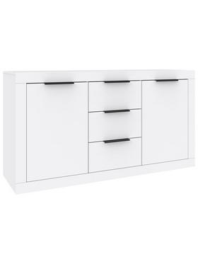 Μπουφές Doha Pakoworld σε Λευκή Απόχρωση 150x45x80.5εκ