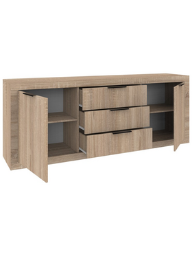 Μπουφές Doha Pakoworld σε Sonoma Απόχρωση 210x45x80.5εκ