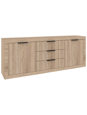 Μπουφές Doha Pakoworld σε Sonoma Απόχρωση 210x45x80.5εκ