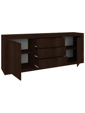 Μπουφές Doha Pakoworld σε Wenge Απόχρωση 210x45x80.5εκ