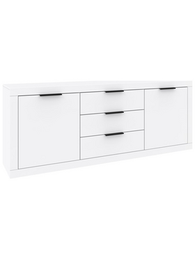 Μπουφές Doha Pakoworld σε Λευκή Απόχρωση 210x45x80.5εκ