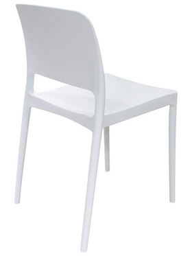 Καρέκλα Fenxy Pakoworld pp σε Λευκή Απόχρωση 38x42x77εκ