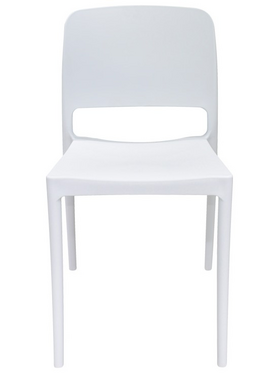 Καρέκλα Fenxy Pakoworld pp σε Λευκή Απόχρωση 38x42x77εκ