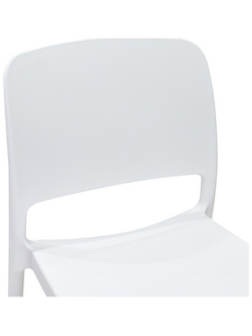 Καρέκλα Fenxy Pakoworld pp σε Λευκή Απόχρωση 38x42x77εκ