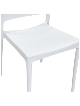 Καρέκλα Fenxy Pakoworld pp σε Λευκή Απόχρωση 38x42x77εκ