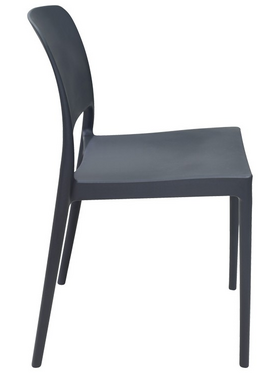 Καρέκλα Fenxy Pakoworld pp σε Μαύρη Απόχρωση 38x42x77εκ