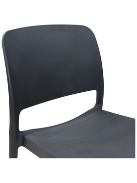 Καρέκλα Fenxy Pakoworld pp σε Μαύρη Απόχρωση 38x42x77εκ
