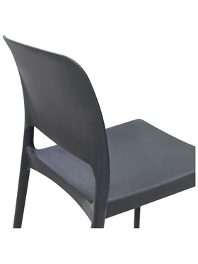 Καρέκλα Fenxy Pakoworld pp σε Μαύρη Απόχρωση 38x42x77εκ