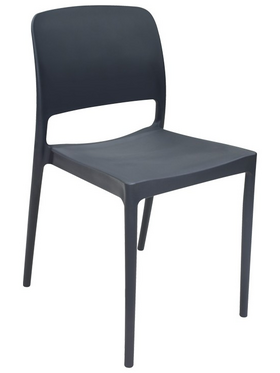 Καρέκλα Fenxy Pakoworld pp σε Μαύρη Απόχρωση 38x42x77εκ