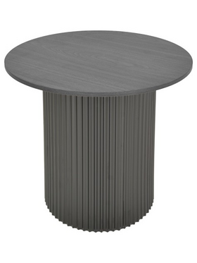 Βοηθητικό Τραπέζι Dovel Pakoworld mdf σε Μαύρη Απόχρωση Φ50x45εκ