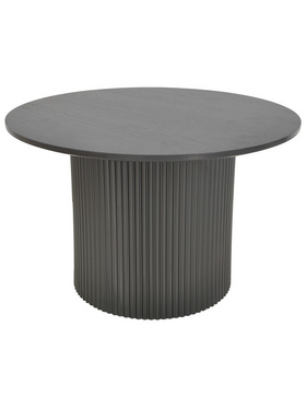 Τραπέζι Σαλονιού Dovel Pakoworld mdf σε Μαύρη Απόχρωση Φ70x40εκ
