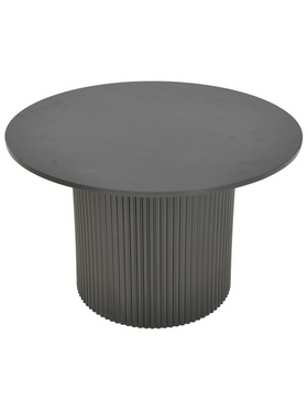 Τραπέζι Σαλονιού Dovel Pakoworld mdf σε Μαύρη Απόχρωση Φ70x40εκ