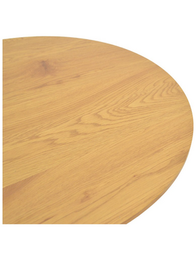 Τραπέζι Σαλονιού Dovel Pakoworld mdf σε Sonoma-Μαυρη Απόχρωση Φ70x40εκ
