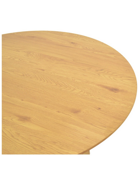 Τραπέζι Karulo Pakoworld mdf σε Sonoma Απόχρωση Φ120x76εκ