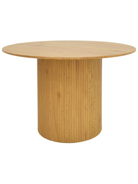 Τραπέζι Karulo Pakoworld mdf σε Sonoma Απόχρωση Φ120x76εκ