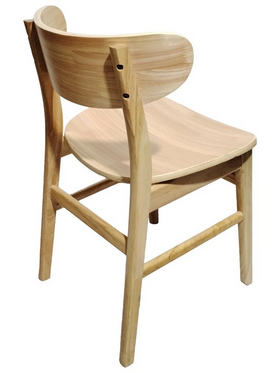 Καρέκλα Lumnia Pakoworld Rubberwood σε Φυσική Απόχρωση 46x50x76εκ