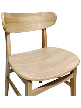 Καρέκλα Lumnia Pakoworld Rubberwood σε Φυσική Απόχρωση 46x50x76εκ
