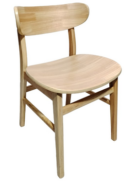 Καρέκλα Lumnia Pakoworld Rubberwood σε Φυσική Απόχρωση 46x50x76εκ